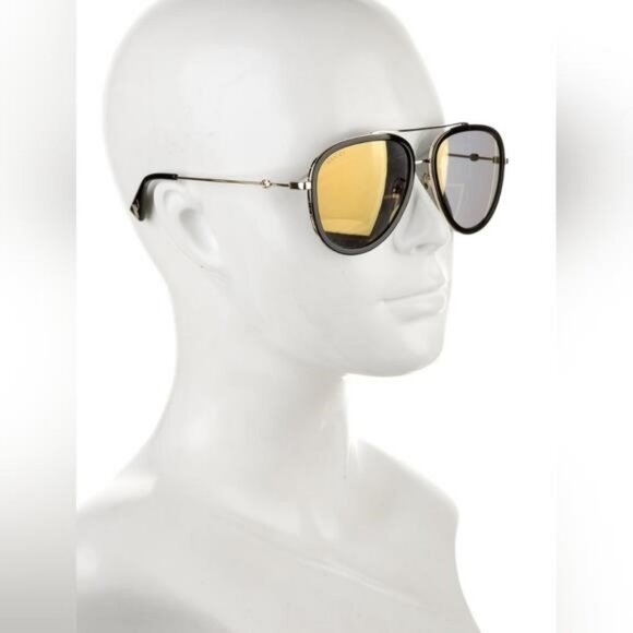 - New Original Gucci GG0062S 001 Gold Sunglasses - Picture 1 of 11